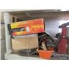 Image 3 : Plastic 5 Shelf Storage Rack w/Parts & Contents