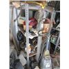 Image 1 : Metal Storage Rack w/Contents