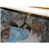 Image 2 : Undershelf Lot of Asst. Engine Stands, Dollies & Engine Parts