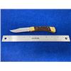 Image 2 : Buck USA Wood and Gold handle Lock Blade folding pocket knife model 110
