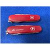 Image 2 : Lot of 2 Victorinox Red Swiss Army Multi-tool Slip Knife