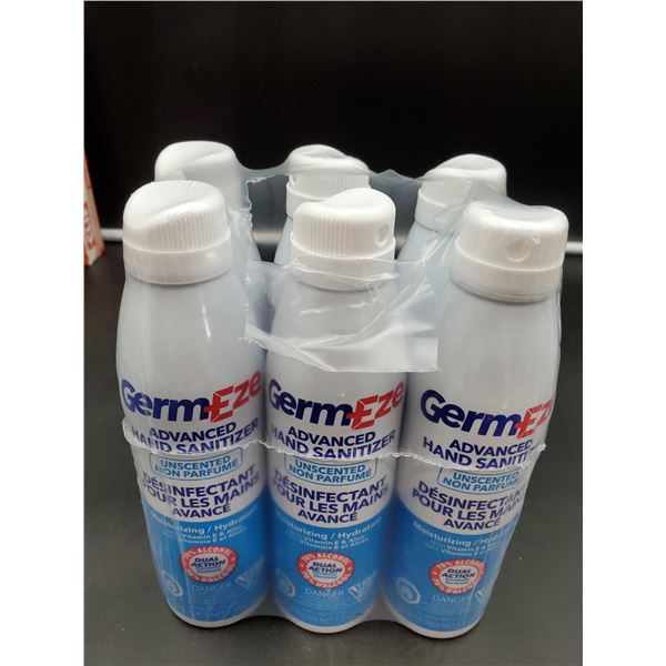 Germeze Advanced Hand Sanitizer-Moisturizing and Unscented (6 x 156g)