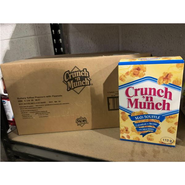 Crunch n' Munch Buttery Toffee Popcorn with peanuts (12 x 113g)