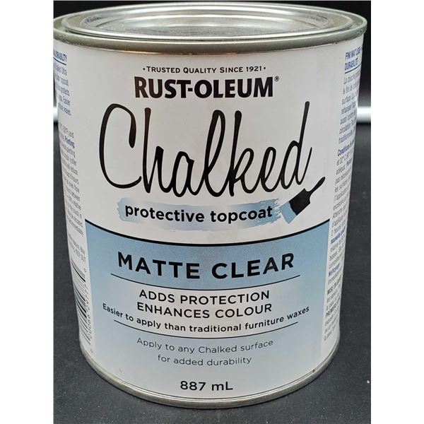 Rust-Oleum Chalked Protective Topcoat Matte Clear (887ml)