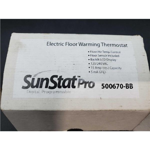 SunStat Pro Electric Floor Warming Thermostat