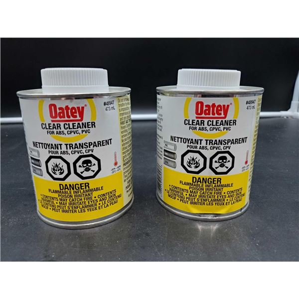 Oatey Clear Cleaner for ABS, CPVC, PVC (2 x 473ml)