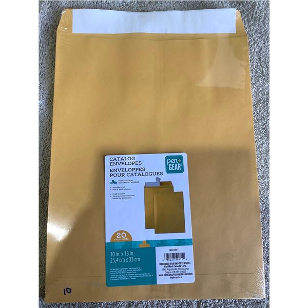 Pen + Gear 10x13" Catalog Envelopes - 20 Count