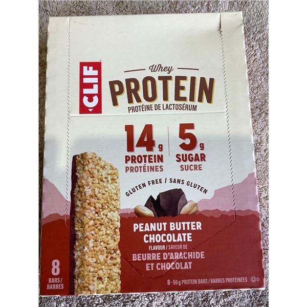 Clif Whey Protein - Peanut Butter Chocolate 8x56g