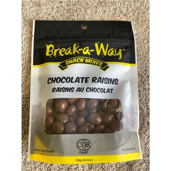 Break-A-Way Chocolate Raisins 130g