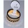 Image 2 : NEW size 7 14K GP Chain Link Roman Spinner Ring