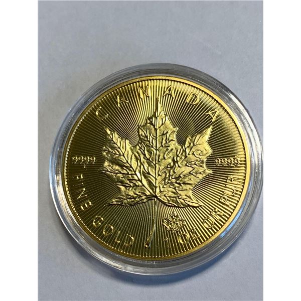 Canada 9999 $50.00 Maple Leaf Round in Case - COPY
