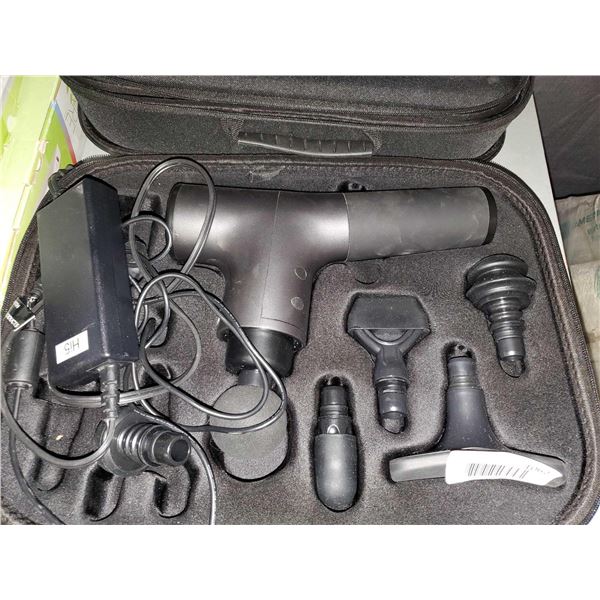Hi5 Rechargeable Deep Tissue Massager w/ carry case OUT OF BOX - SOLD AS IS