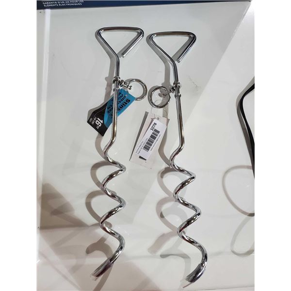 Lot of 2,  New 16" Stinson Steel Stakes