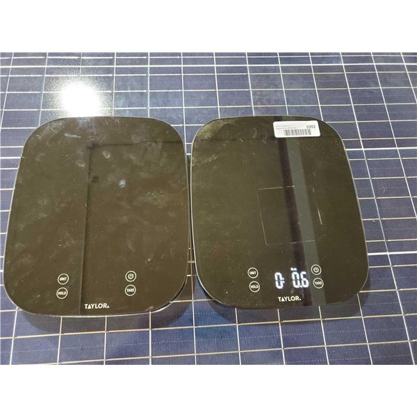 Lot of 2 Taylor Digital Kitchen Scales - OUT OF BOX - SOLD AS IS