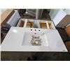 Image 5 : New 4 Drawer Single Cabinet Bathroom Vanity with Marble Sink 48/37/21" - OUT OF BOX - SOLD AS IS