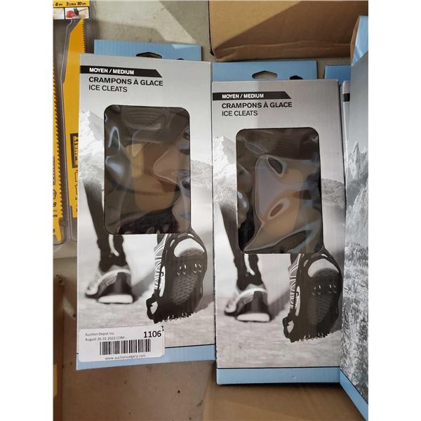 NEW Olympia Strap on Ice Cleats-Medium - Lot of 2 Pair