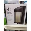 Image 1 : Package of 4 Solar Post Accent Lights - OPEN BOX - SOLD AS IS