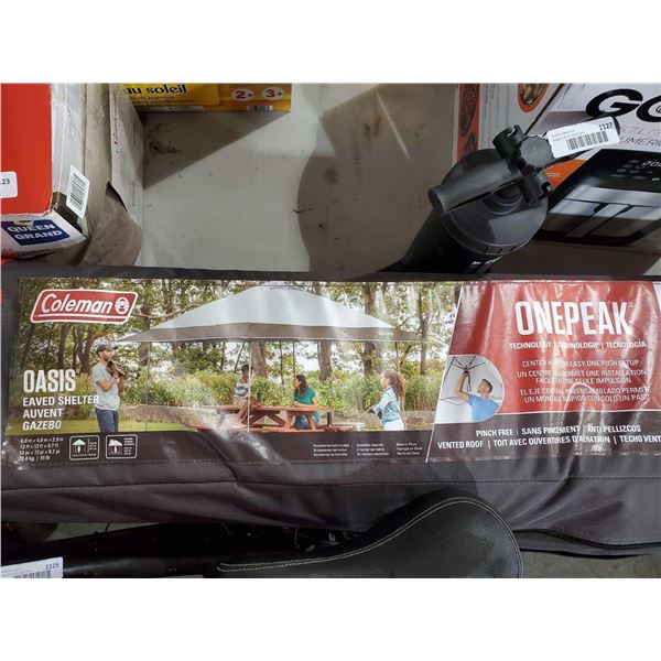 Coleman Oasis One Peak Shelter 13 X 13' OUT OF BOX - SOLD AS IS