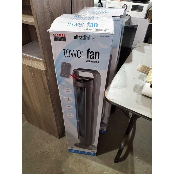 Seville Ultra Slim Tower Fan OPEN BOX - SOLD AS IS