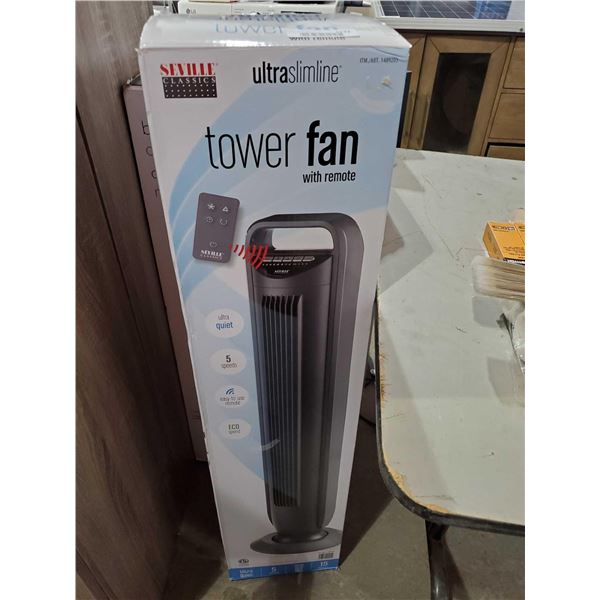 Seville Ultra Slim Tower Fan OPEN BOX - SOLD AS IS