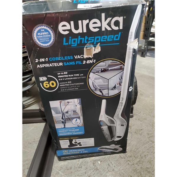 Eureka Lightspeed 2 in 1 Cordless Vaccum - OPEN BOX - SOLD AS IS