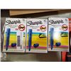 Image 1 : NEW - Sharpie Blue Highlighter Markers - 3 boxes of 12