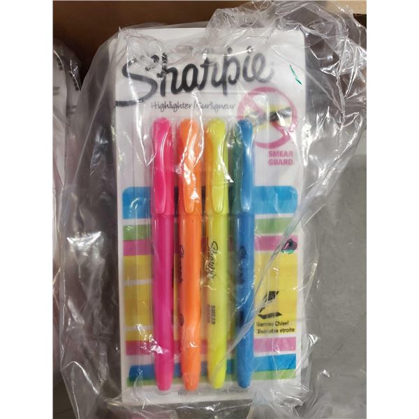 Sharpie Thin Highlighter Pens - 6 packs of 4