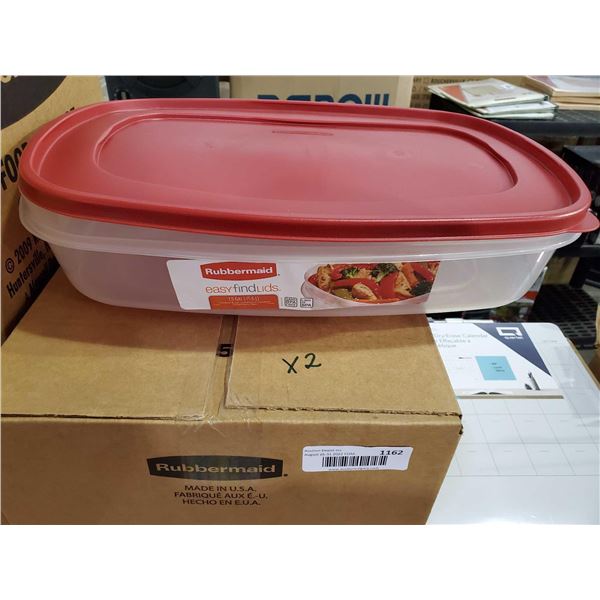 NEW Rubbermaid Easy Find Food Storage Containers - Lot of 2 - 1.5 Gal Containers wth lids