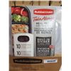 Image 2 : NEW Rubbermaid Take Alongs Divided Meal Prep Containers with Lids - 2X10 Pack