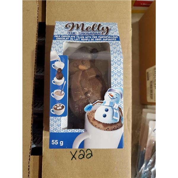 Melty The Snowman Hot Chocolate with Marshmallows - Lot of 22