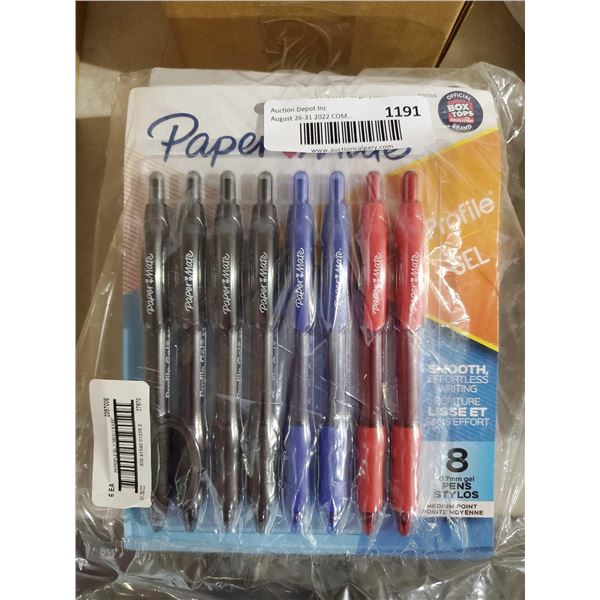 Paper Mate Gel Pens - 6 packs of 8 pens
