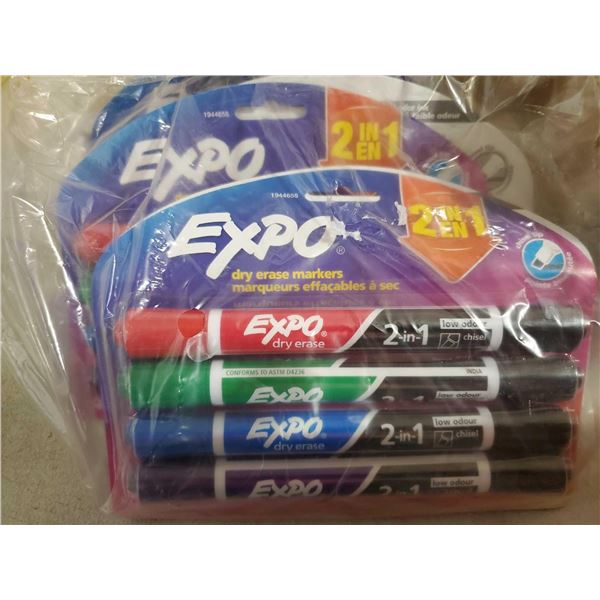 Expo 2-in-1 White Board Markers - 6 packs of 4 markers