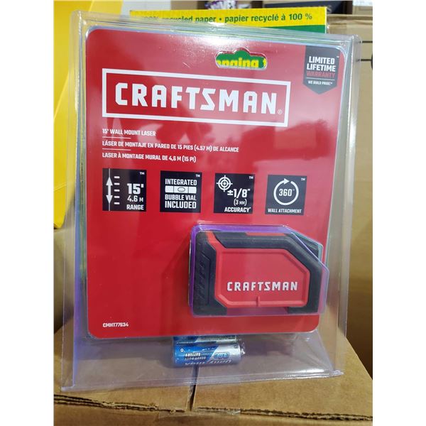 NEW Craftsman 15' 380 Degree Wall Mount Laser