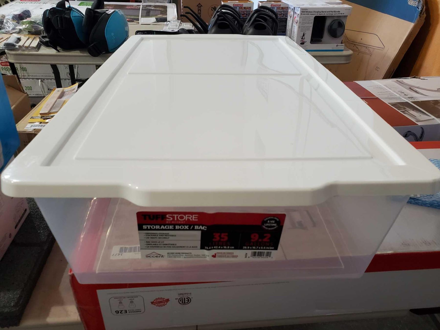 New Tuff Store 35 L Storage Box with Lid 73.4x42.4x16.8cm