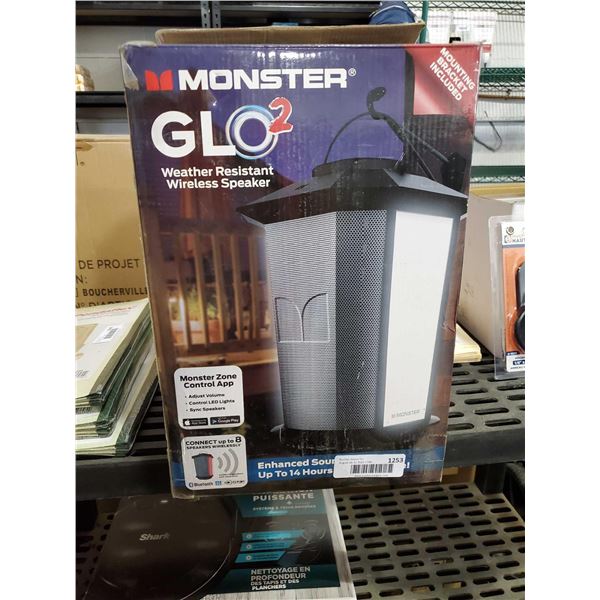 Monster Glo2 Bluetooth Speaker & Patio Light - OPEN BOX - SOLD AS IS
