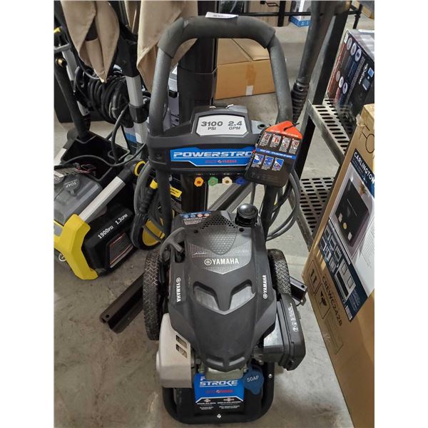Power Stroke by Yamaha, 3100 PSI 2.4 GPM Gas Pressure Washer - OUT OF BOX - SOLD AS IS