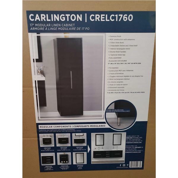 New Carlington Espresso Finish 17" Modular Cabinet