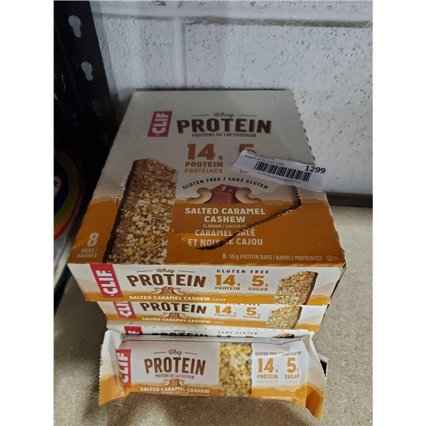 Clif Whey Protein Salted Caramel Cashew 3x(8 x 56g)