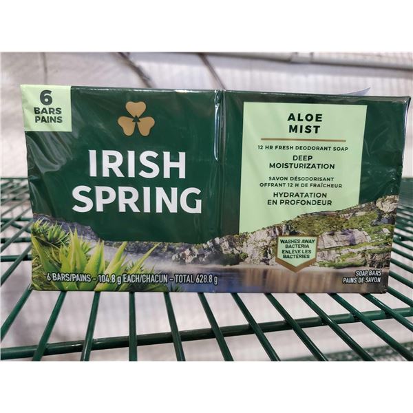 Irish Springs Aloe Mist Bar Soap - 6 Bars