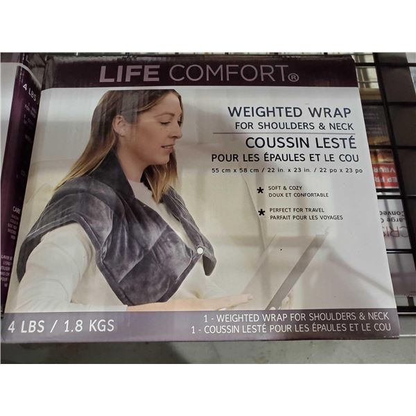 Life Comfort weighted wrap lot of 2 OPEN/OUT OF BOX - SOLD AS IS