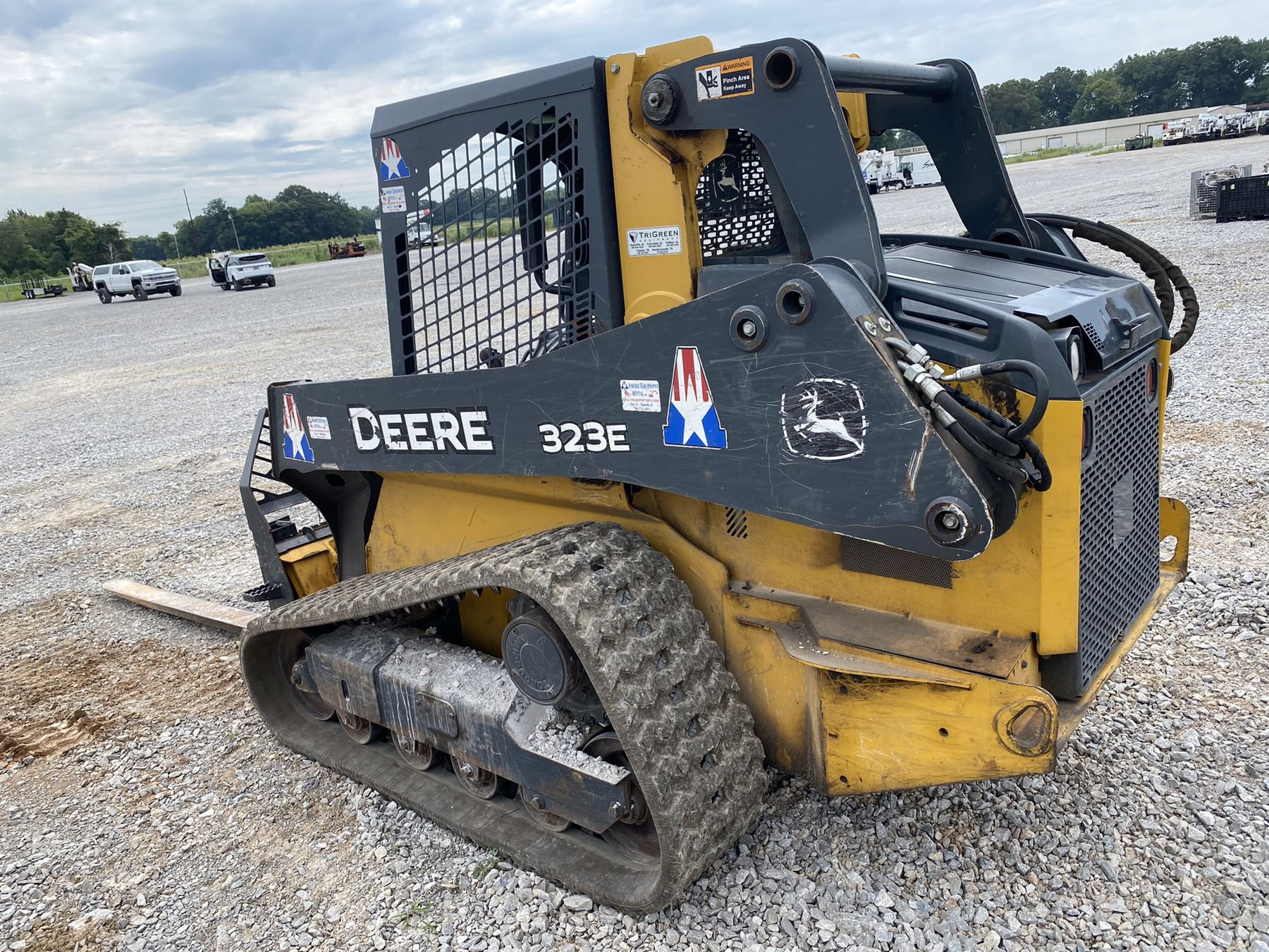 2017 JOHN DEERE 323E Skid Steer Loader Crawler J.M. Wood Auction Company, Inc.