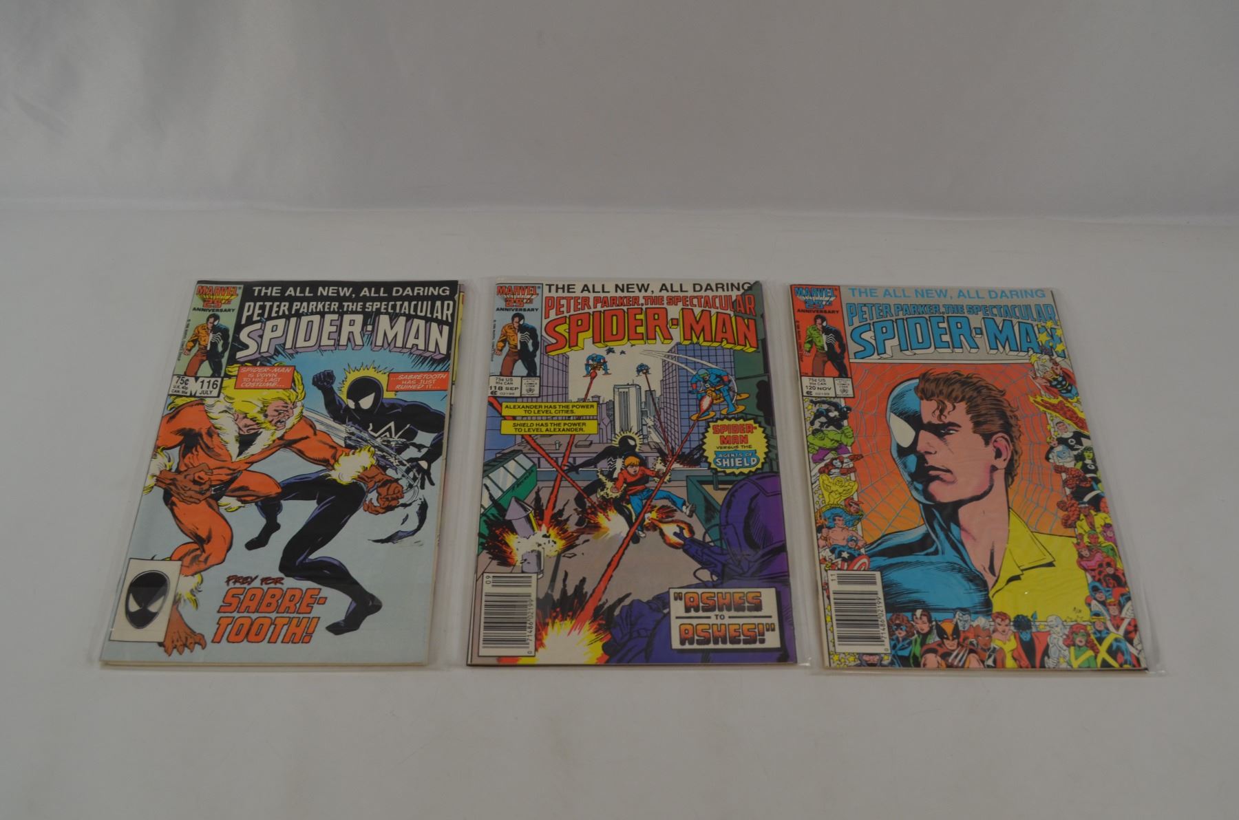 Spectacular Spider Man 116-121 Some Newsstand