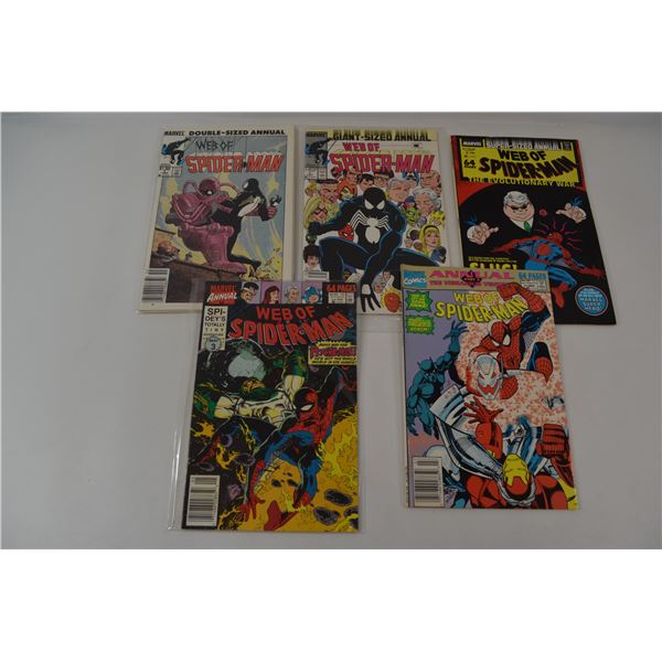 Web of Spider Man Annuals 1-4 6 7