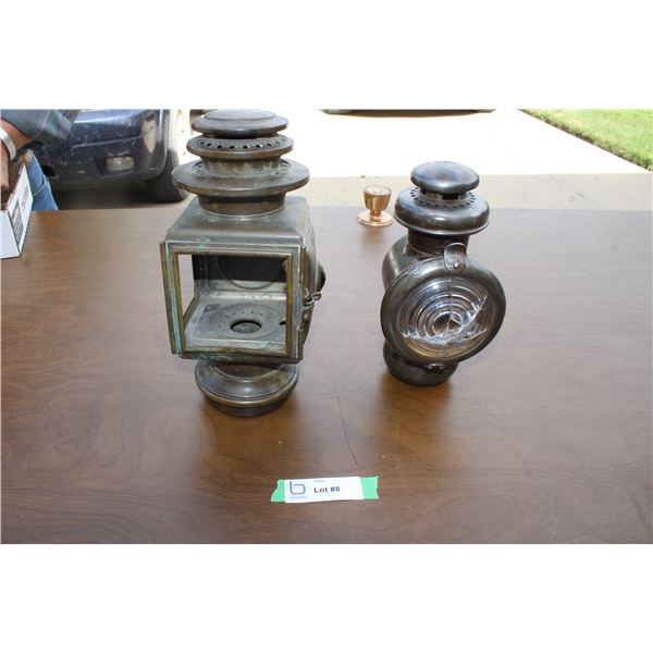 (2) Vehicle Lanterns - Model T, Model 14B
