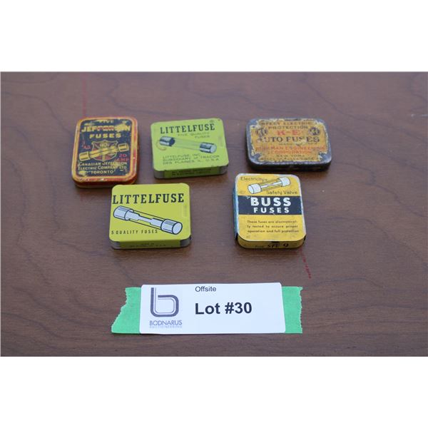 (5) Various fuse tins