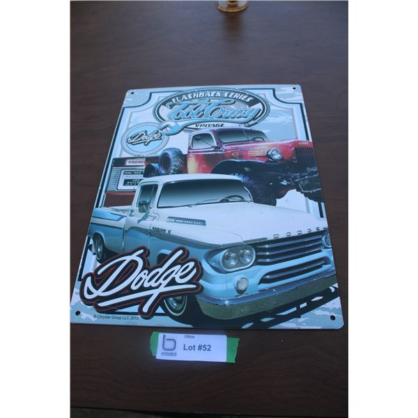 Dodge metal sign - reproduction