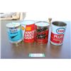 Image 1 : (4) Auto fluid cans - Esso, AMsoil, Shell, Mobil - 1 Litre