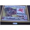 Image 1 : Mobil Oil framed advertisement