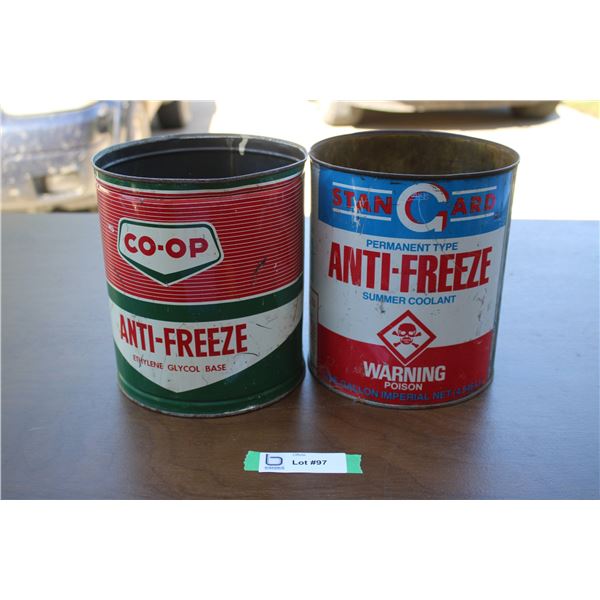 (2) Stanguard + Coop anti-freeze can - 1 gal