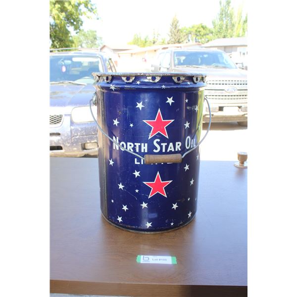 1958 North Star 5 gal oil pail
